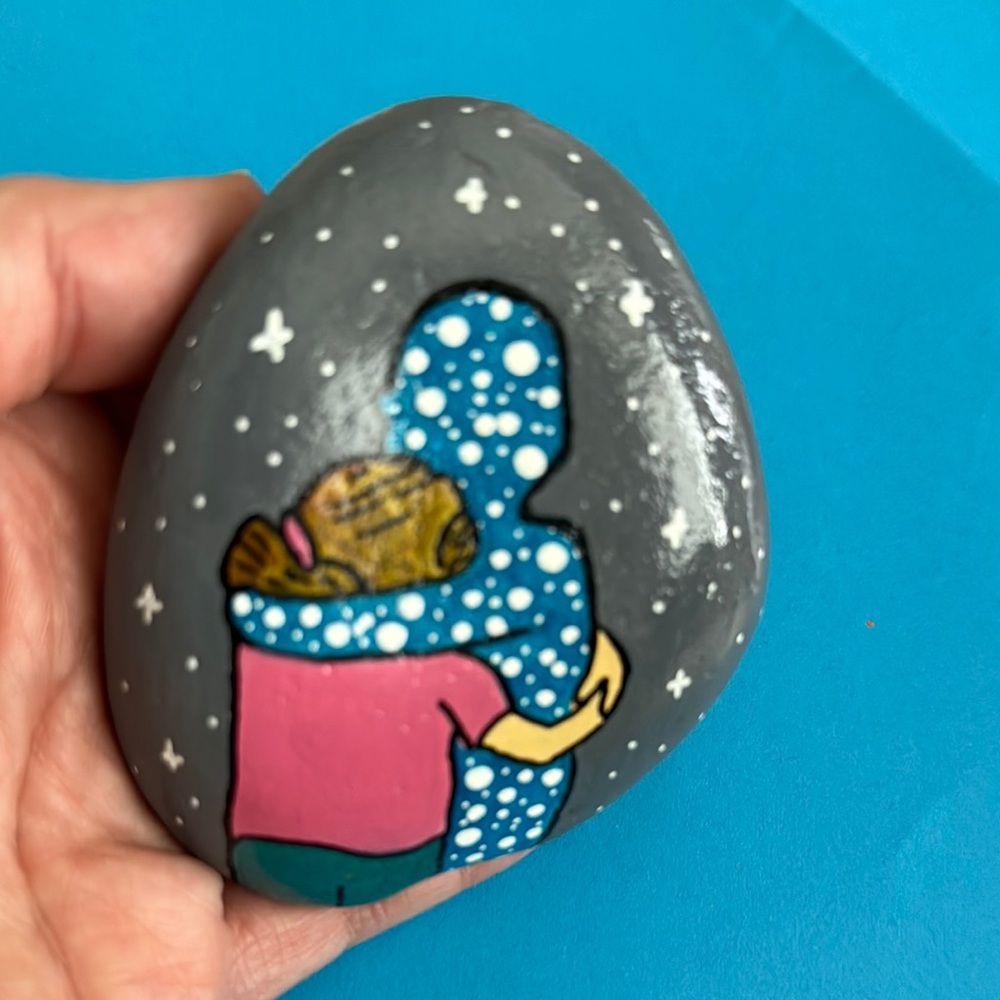 Hand-Painted “In Memory” Rock - Picture 7 of 7